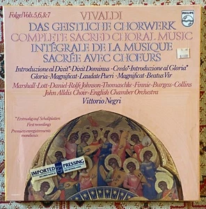 VIVALDI - COMPLETE SACRED CHORAL MUSIC 3 2LP BOX SET NEW SEALED VOL. 5-7 NEGRI - Imagen 1 de 4