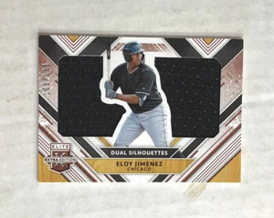 ELOY JIMENEZ 2018 Panini Elite Silhouettes DUAL SP RC GU JERSEY 109/199! INVEST - Picture 1 of 2