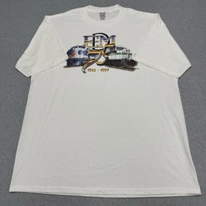 T-shirt vintage EMD elettromotiva 75° anniversario locomotiva GM 8204 taglia XL B - Foto 1 di 6
