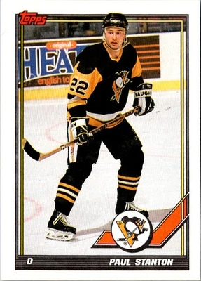 1991 Topps Paul Stanton #339 Pittsburgh Penguins Hockey Card - Image 1 of 2