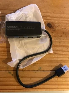 Ugreen Multiport Adapter. Model 20265. 3 Port Usb 3 And 1 Gigabit Ethernet Port - Picture 1 of 4