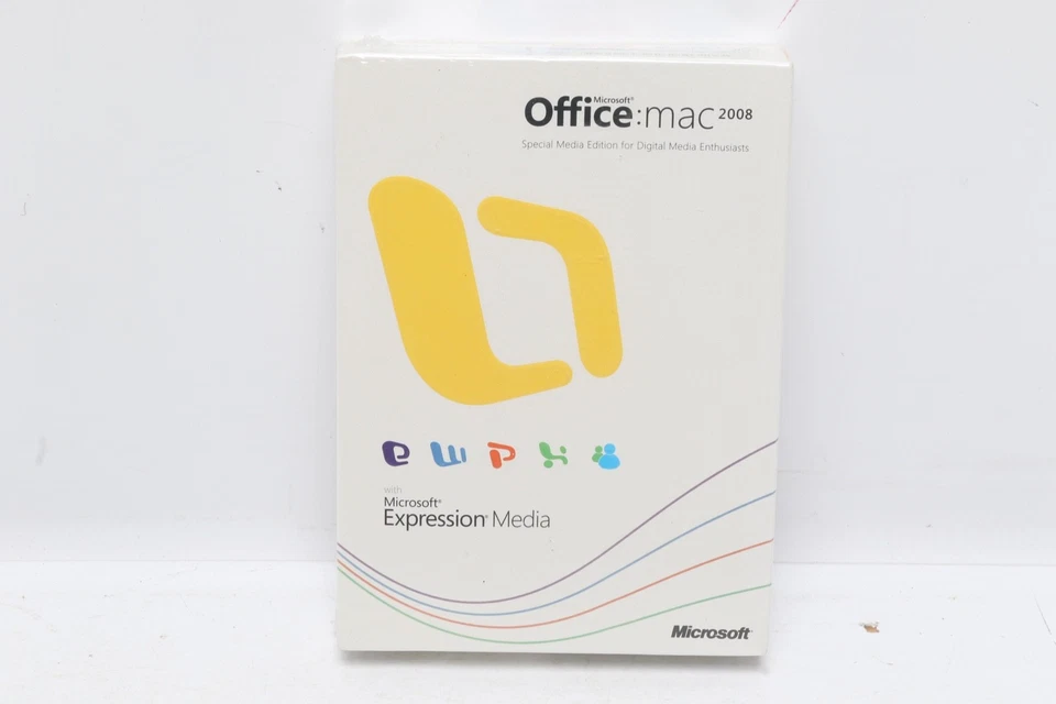 Microsoft Office Mac 2008 with expression media New Sealed - Image 1 of 3