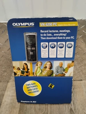 Grabadora de voz digital Olympus VN-6200PC 1 GB con estuche nueva sellada Foto 1 de 4