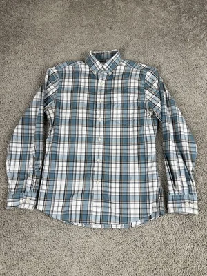 Sonoma Goods For Life Shirt Mens Small Blue Plaid Button Down Stretch Casual - Image 1 of 4