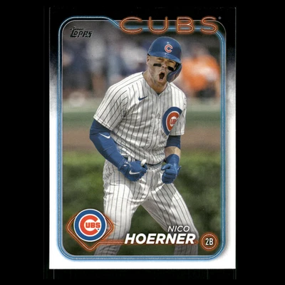 Nico Hoerner #204 2024 Topps Chicago Cubs Baseball Card MLB - Image 1 of 3