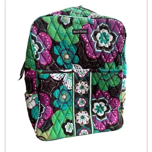 Bella Taylor quilted cotton backpack floral pattern 10”x13”x4.5” - Picture 1 of 9