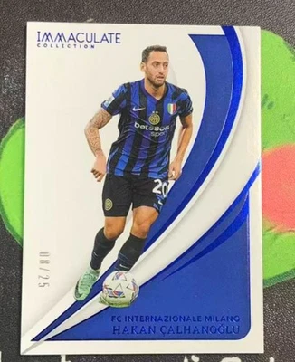 Hakan Calhanoglu 2024-25 Panini Immaculate Collection Blue 08/25 #24 - Image 1 of 2