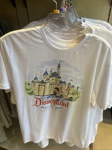 M , Disney Parks Disneyland Castle July 17, 1955 White T-Shirt New 2025 - Picture 1 of 3