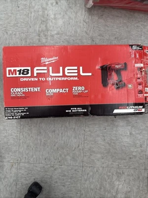Milwaukee 2746-21CT M18 Fuel 18V 18 Gauge Cordless Brad Nailer Combo Kit - Image 1 of 3