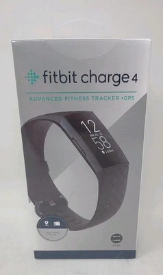 Fitbit Charge 4 BLACK Fitness Activity Tracker Heart Rate Fitness Wristband. New - Imagem 1 de 4