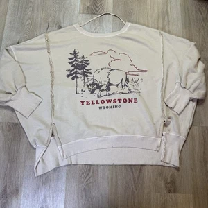 Free People Grafik Camden Yellowstone Wyoming Bison Übergröße nicht mehr produziert Large - Bild 1 von 3