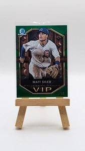 Matt Shaw 2025 Bowman Chrome VIP Green Refractor /99 (RC) Chicago Cubs - Bild 1 von 2