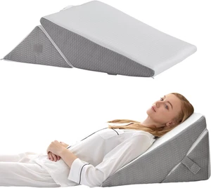 Almohada de cuña para cabecero ajustable cama cuña almohada conjunto nota ortopédica - Imagen 1 de 12
