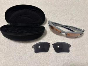 Oakley Fast Jacket Polished Fog - Grey/VR28 Iridium XL - NEAR MINT - Bild 1 von 10