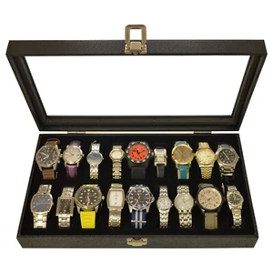 2 cajas de regalo organizadoras de almacenamiento negras para relojes 18 - Imagen 1 de 8