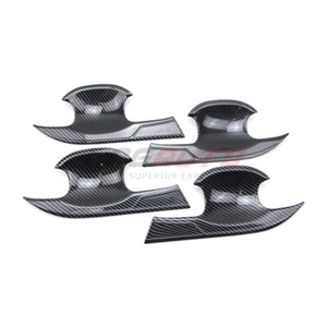 For Honda CR-V RS 2023+ Carbon Fiber Look Car Door Handle Bowl Cup Cover 4PCs - Picture 1 of 8
