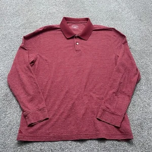 UNTUCKit Poloshirt Erwachsene Large rot gestreift Cerro Golf Freizeit Langarm Herren - Bild 1 von 7