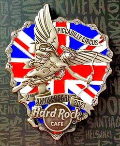 2021 HARD ROCK CAFE PICCADILLY CIRCUS 3D 2. JAHRSTAG EROS STATUE LE PIN - Bild 1 von 1