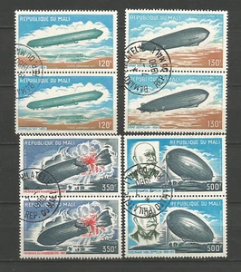 Rép. du Mali 1977 Zeppelins Poste aérien Y&TN°300/303 8 timbres oblitérés /T5204 - Picture 1 of 1