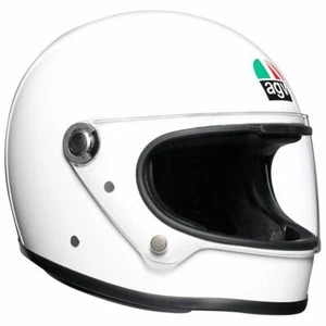 Full Face Motorcycle Helmet > AGV X3000 Vintage Retro Racing - Solid White - Picture 1 of 4