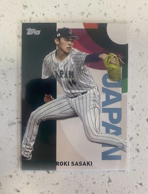 2023 Topps Japan Edition World Baseball Classic Roki Sasaki Japan #WBC-13 - Image 1 of 2