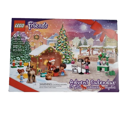 LEGO 41706 Friends Advent Calendar Christmas Holiday Building Kit 312pcs 24gifts - Image 1 of 4