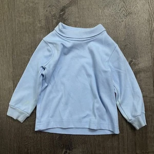 Patsy Aiken Jungen T-Shirt Langarm hellblau Stehkragen Größe 18 Monate - Bild 1 von 5