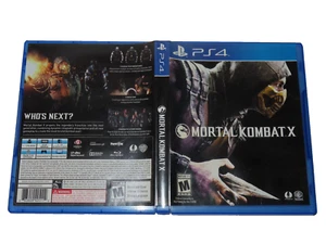 PS4 Mortal Kombat X - (Sony PlayStation 4, 2015) con estuche e inserto - Imagen 1 de 2