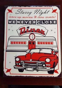 50's Dinner Wood Plaque B2 Collectible - Picture 1 of 1