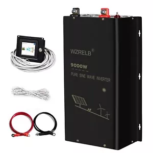 Pure Sine Wave Split Phase Inverter 9000W 24V to 120V 240V Solar Wired Remote - Picture 1 of 8