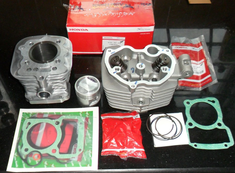 GENUINE HONDA PARTS (NOT COPIES) CG125 ENGINE CYCLINDER BLOCK BARREL & HEAD KIT  - Image 1 of 4