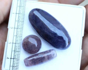 47.20 CT Natural Iolite Sunstone Oval Cabochon Loose Gemstone 15.5*34.5 MM - Picture 1 of 4