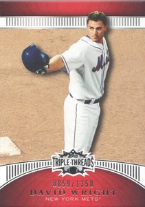 2010 Topps Triple Threads Baseball #107 David Wright /1350
