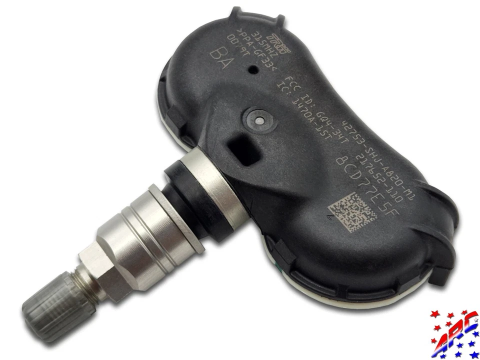 Kit completo de sensor de presión de neumáticos y servicio genuino OEM Honda TPMS 42753-SHJ-A82 Foto 1 de 1