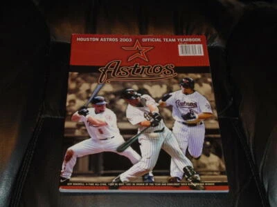 2003 HOUSTON ASTROS OFFICIAL BASEBALL YEARBOOK  NR MINT - Image 1 of 2