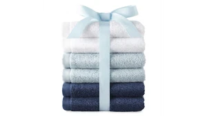 2 Soft Terry Cotton 6 Pack Wash Cloths Morgan Home Multi Color Washcloths Rags - Picture 1 of 2