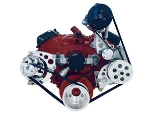 Kit de conversión de polea serpentina Big Block Chevy ALT PS AC EWP BBC 396 427 454 - Imagen 1 de 2