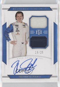 2021 Panini National Treasures Dual Race Gear Graphs /25 Brennan Poole Auto