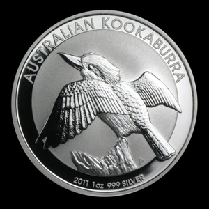 2011 1 oz 999 Silver Australian Kookaburra GEM BU Coin Perth Mint - Picture 1 of 2