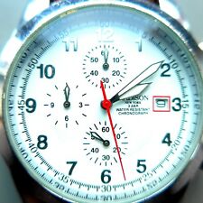 Men's Wrist Watch, Chronograph, " Madison-Quartz ", New Battery, Good Function