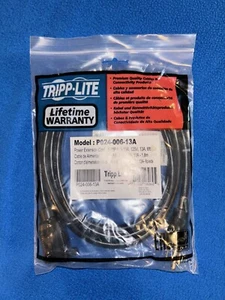 Tripp Lite Power Extension Cord Model P024-006-13A 5-15P to 5-15R, 125V, 13A 6ft - Picture 1 of 5