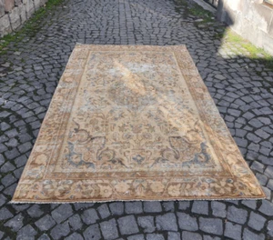 Turkish Antique Carpet 5x8 Mesopotamia Style Vintage Rug for Home Decor - Picture 1 of 9