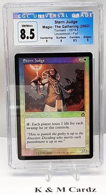 MTG - Torment - Stern Judge - Foil - Graded - CGC 8.5 - Image 1 of 4