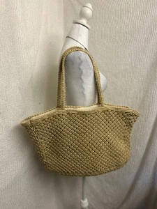Tone It Up Häkel Raffia Beuteltasche Tasche Neu ohne Etikett groß Boho Stroh Schultertasche - Bild 1 von 8