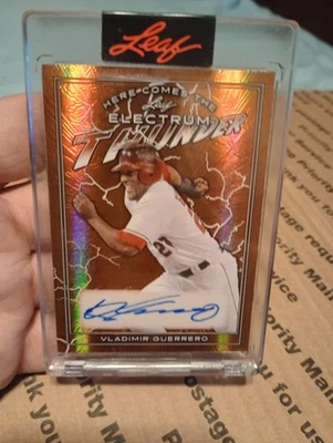 2024 ВЛАДИМИР ГЕРРЕРО лист Electrum автограф /15 ангелы в чехле запечатанный - Изображение 1 из 2