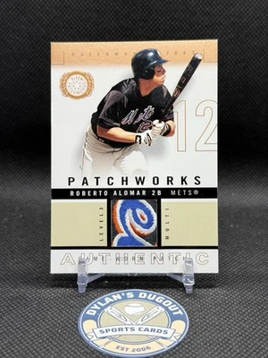 Fleer Patchworks 2003 - Parche usado en juegos Roberto Alomar #RA-PW nivel 3 multi/50 Foto 1 de 2
