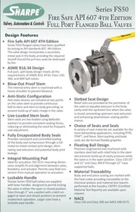Sharpe 3" Flanged 316 Stainless Steel Inline Fire-Safe Ball Valve, FS50116RF - Picture 1 of 3
