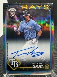 2024 Topps Chrome TRISTAN GRAY #RA-TGR Auto Rays White Sox REFRACTOR /499 - Picture 1 of 2