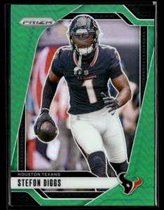 2024 PANINI PRIZM GREEN STEFON DIGGS HOUSTON TEXANS #114 - Picture 1 of 2