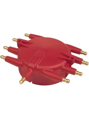 MSD Distributor Cap Male/Hei-Style Red Screw-Down Billet V8 (8541) - Image 1 of 4